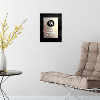 Placa de de aço com base de acrílico